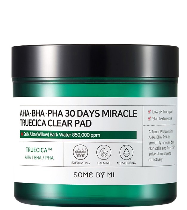 AHA BHA PHA 30Days Miracle Truecica Clear Pad 125ml 70ea