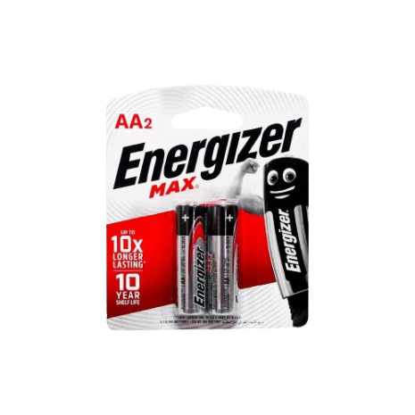 Energizer E91 MAX VP-2 AA 2 Pack 1.5V