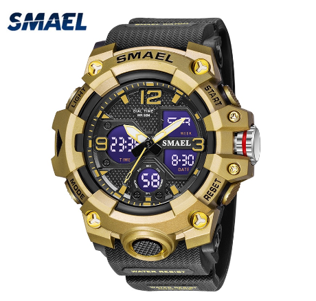 SMAEL Brand Waterproof Watch Men Casual LED Digital Sports Quartz Watch Fashion Multifunction Watches Original 8008 m3