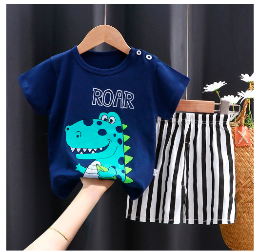 0-4Y For Boys Baby & Kids Sleeveless Shorts Set Pure Cotton Sando For Summer Kids D4