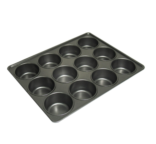 Chef's Classics Bakeware Non-Stick 12-cup Deep Muffin Pan, 13x10.2x1.6in / 4oz