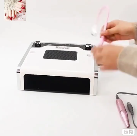 3 in 1 30000RPM Nail Gel File Curing Dryer Manicure Device Electric Nail Drill Polisher Nail Dust