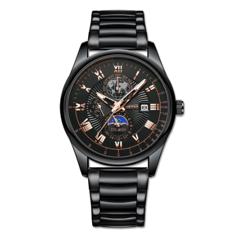 Binbond Original Luxury Watch Fashion Waterproof Luminous Men's Watch Student Trendy Stainless Steel Wrist Watch M7