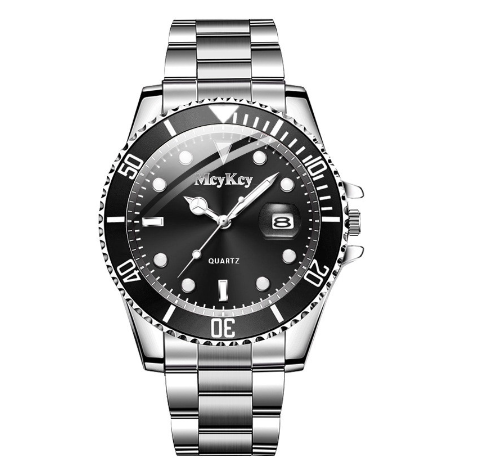 Luxury Men Stainless Steel Business Watches With Calendar Male Sport Quartz Watch M6