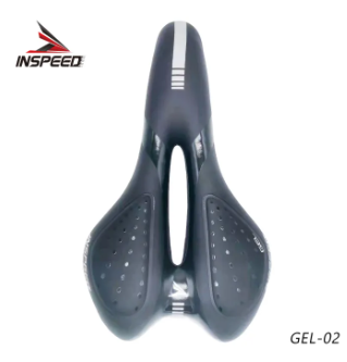 Bicycle Saddle Seat GEL-02 Mountain Road Bike Hollow Breathable Cushion Soft Comfortable PU Leather Ultralight Saddles Cycling Spare Parts Accessories