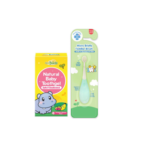 Tiny Buds Micro Bristle & Toothgel Set