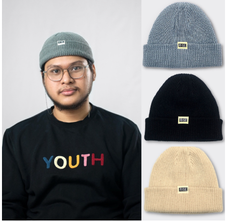 The Rise Premium Knitted Bonnet Hat For Men Women Adult Beanie Cotton Skull Cap Fisherman Hats Cap