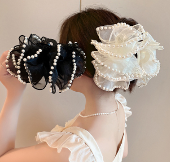 Korean Fashion Pearl Bow HairClips Elegant HairClip Hairpin for Girls Hair Accessories for Women