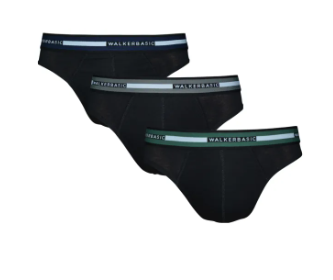 Walker Basic Hipster Cotton Comfort Brief Multicolor Garter 3 in 1 Pack
