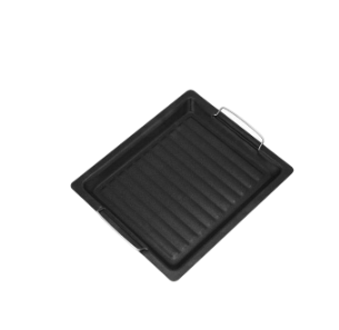 Rectangle Shape Griddle Grill Frying Pan Kitchen Outdoor Barbecue Camping Grill
