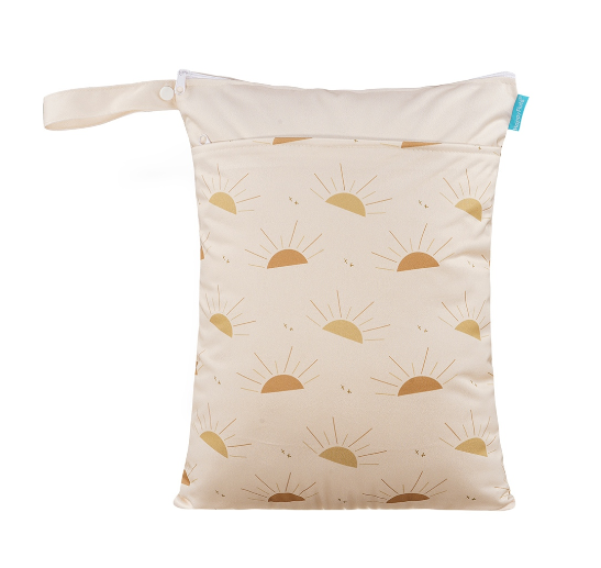 Happyflute Wetbag For Baby Diapers Nappies Waterproof Reusable Diaper Bag With Two Zipper 30cmx40cm C16