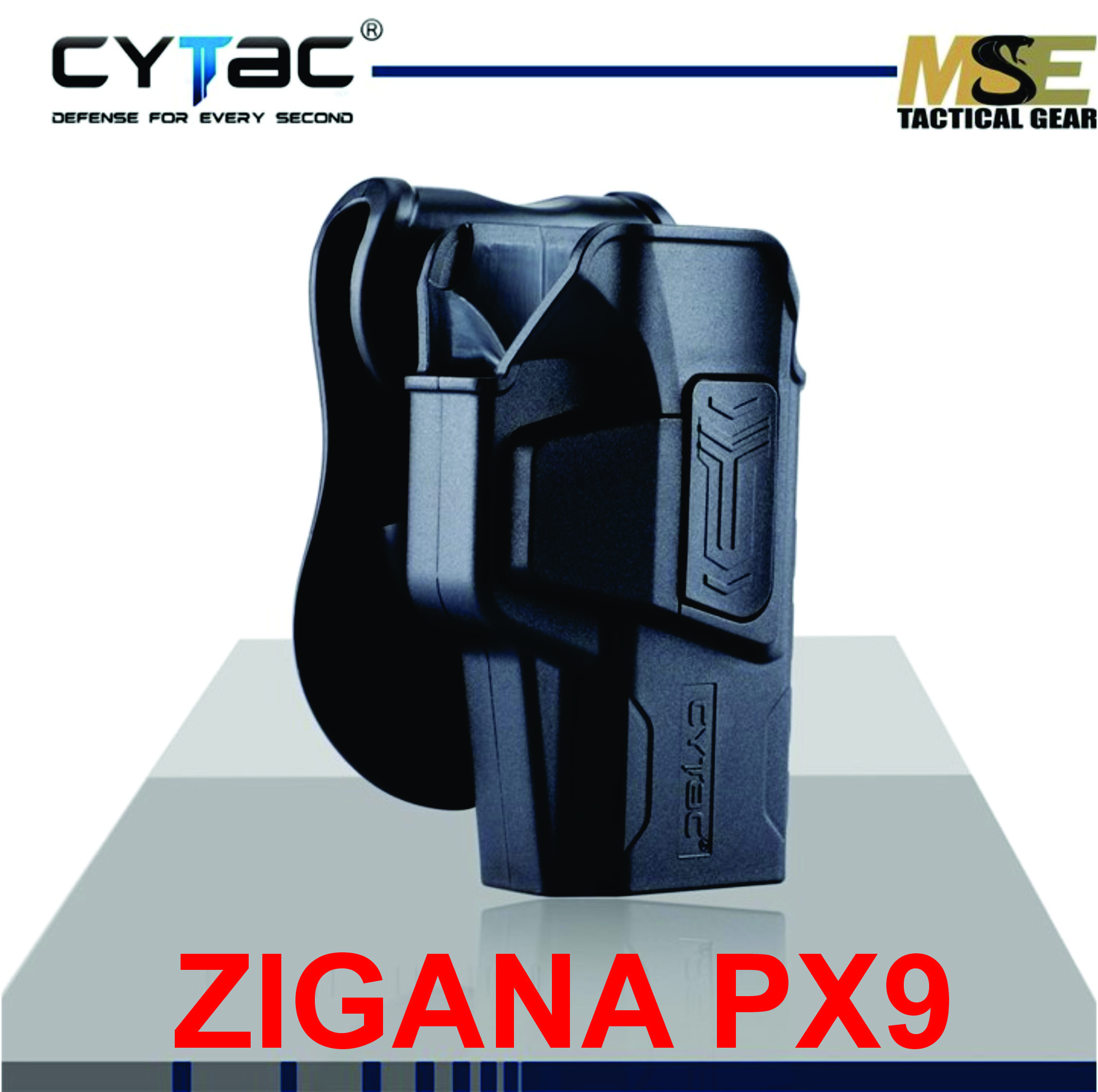 Zigana PX-9 Tactical IMI LVL2 Holster Color Black Made of durable high-end polymer Right Handed
