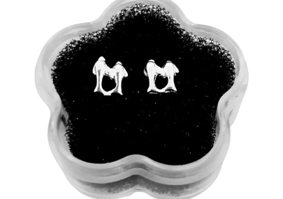 Unisilver 925 Sterling Silver Stud Earrings Dolphins