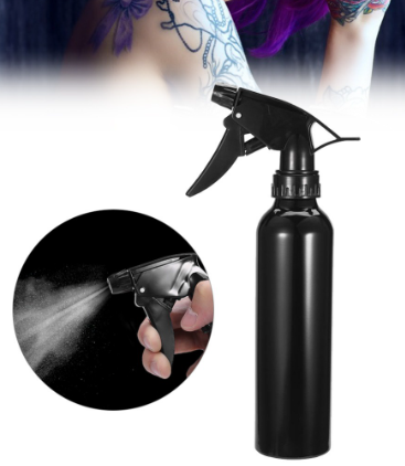 Spray Bottle Tattoo Cleaning Mist Spraying Bottle Salon Hairdressing Sprayer Bottle Aluminum Alloy Hairstyling Tattoo Tool 250ML