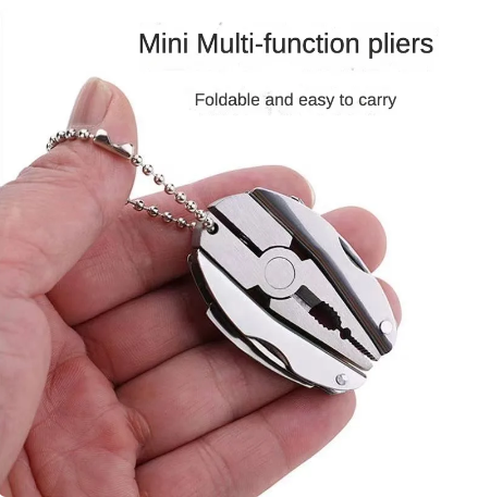 Portable Pocket Multitool 420 Stainless Steel Multitool Pliers Knife Screwdriver for Outdoor Survival Camping Hunting and Hiking