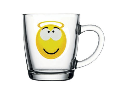 Pasabahce Smiley Angel Mug 350cc 11 3/4oz