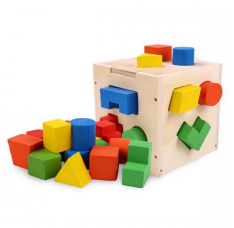 Wooden Sorting shape box