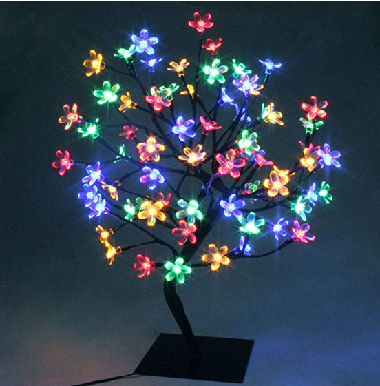 Bonsai Cherry Blossom Christmas Decor Display Event