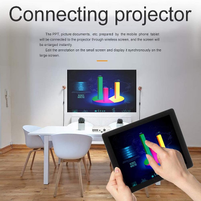 HD Video Receiver Wireless WiFi Display Adapter Compatible with iOS/Android/Windows to TV/Projector