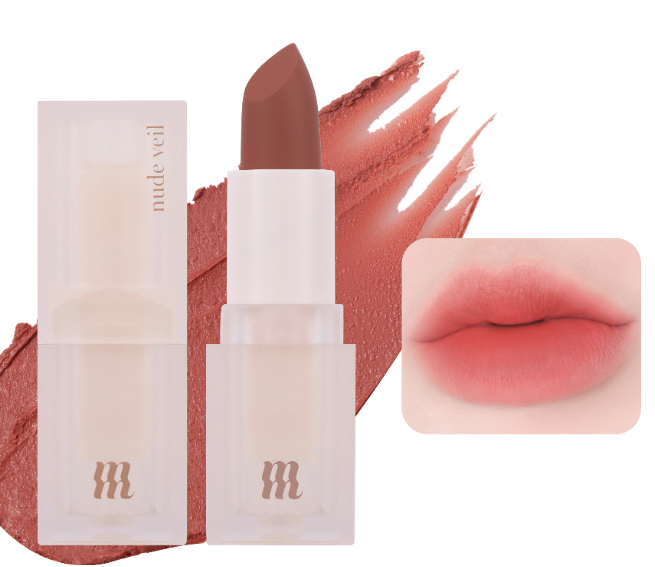 Merzy Nude Veil Lipstick NV1 Apricot Fever