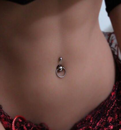 Sexy Navel Piercing Stainless Steel Navel Rings Silver Ball Belly Button Ring Body Piercing Jewelry