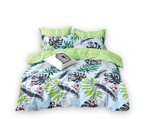 Socone 3IN1 Elegant Design King Size Bedsheet Set 70*78+7.8 Fitted Sheet 4327-78