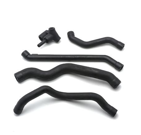 5 Pcs Black Crankcase Ventalation Breather Hose Pipe Connector Kit Car Parts For Mercedes-Benz C240 C280 C320 C43 AMG C55