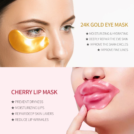 Kimuse Eye Lip Mask Contains Vitamin E and Collagen to Help Improve Dark Circles Freckles Revitalize The Skin 9g
