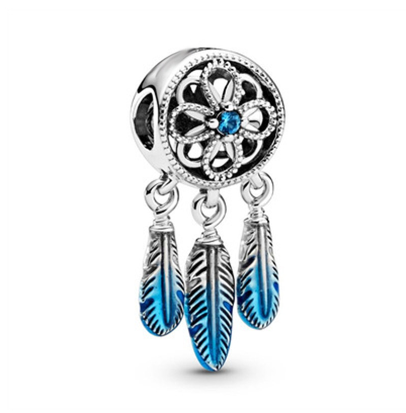 Shining Stars Moon Beads fit Pandora Bracelets Dreamcatcher Charms
