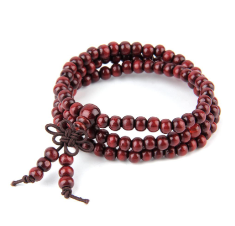 Beads Sandalwood Buddhist Buddha Wood Prayer Bead Mala Unisex Bracelets Jewelry