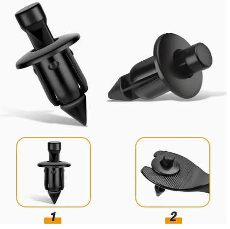 50pcs M6 Motorcycle Fender Clips, Suitable For Honda, For Kawasaki, For Suzuki GSX-R, For Yamaha YZF R1 R6 ATV And Other Models