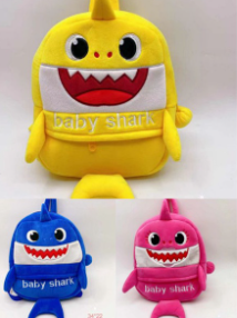 Plush Baby shark cotton Bag Pack 11Inches