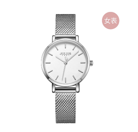 JULIUS Lovers Waterproof Simple Quartz Mesh Watch Ja-1164 3
