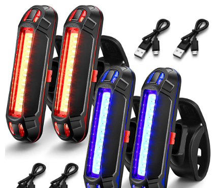 Bike Lights USB Rechargeable Bright Bicycle Front and Back Lights