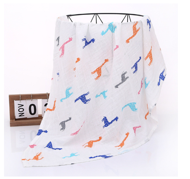 Summer Baby Blanket Muslin Gauze Breathable Sleep Swaddle Wrap Infant Quilt For Baby Bib S17