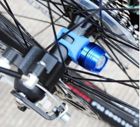 Safety Light 3 Modes Tail Lam Rear Light Helmet Bicycle Accesory Bike Red LED red/blue/silver