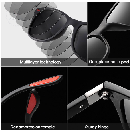 Sunglasses for Men Polarized Sunglasses Shades For Men Cycling Driving Night Vision Glasses