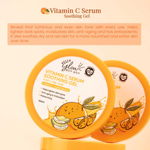 Hello Glow Vitamin C Serum Soothing Gel 300ML