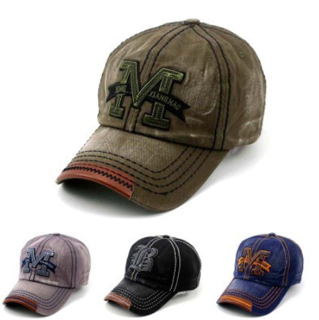 Retro M Fashion Vintage Cap For Men Baseball Cap Outdoor Sports Cap Golf Cap Adjustable Cap