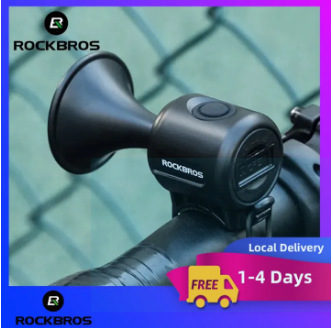 ROCKBROS Bike Bell 120DB Loud Sound Electronic MTB Horn Waterproof Ultralight Bicycle Handlebar Warning Bell Bike Accessories