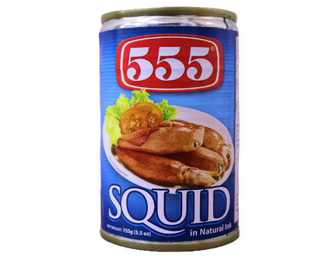 555 Squid in Natural Ink 155g
