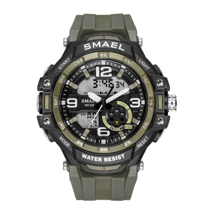 SMAEL 1350 Fashion Men's Sports Watches Men Quartz Analog LED Digital Clock Male Army Military Waterproof Watch Man 03