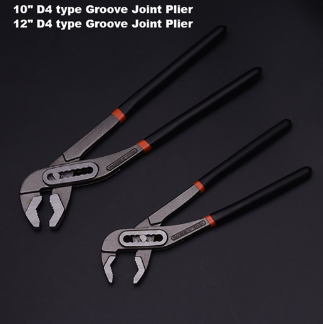 Harden 10", 12" D4 Type Groove Joint Plier Hardware Pluming Tools 10" Adjustable Carb (Professional)