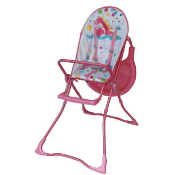 Baby Angel High Chair (Giraffe Pink)