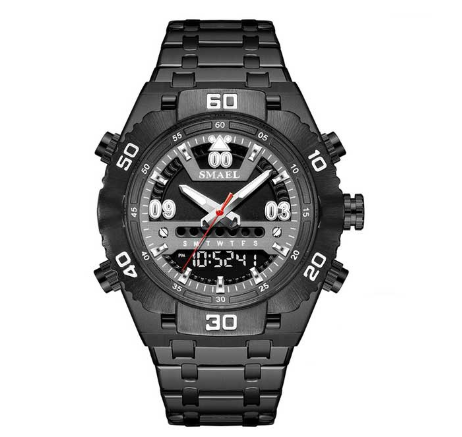 Smael 6006 Men's Watch Top Sports Brand Multifunctional Quartz Digital Luminous Pointer New Fashion Casual M2