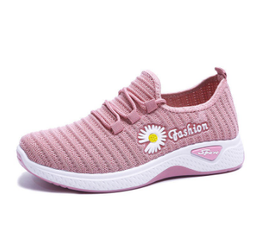 JYS. Ladies Sunflower Breathable Cute Trendy Shoes Korean Sneakers #B408 (Add One Size)