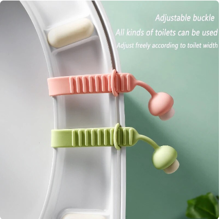 Nymph Cute Silicone Toilet Seat Lifter Universal Non-Dirty Portable Toilet Cover Tool Non-Slip Adjustable Bathroom Accessories