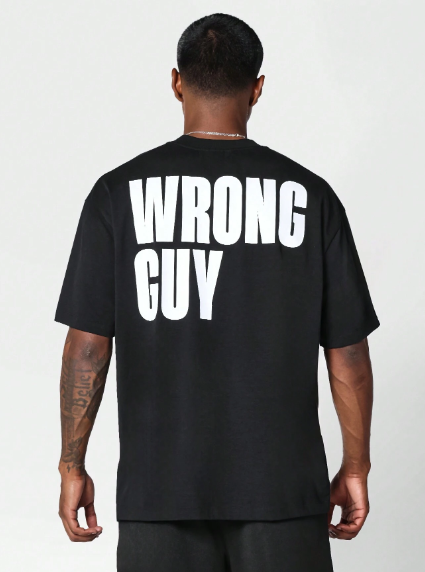 SUMWON Tee With Back Graphic Print For Daily Wear College Ready