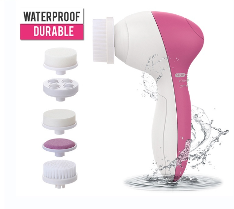 USB Electric Cleansing Instrument Face Brush Silicone Waterproof Electric Facial Cleansing Brush