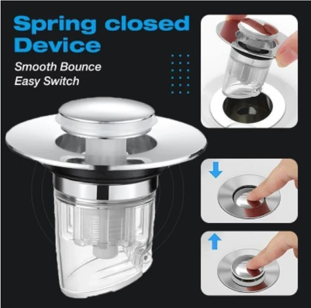 Washbasin sink leaking plug deodorant and anti-blocking washbasin drainer accessories bouncing core